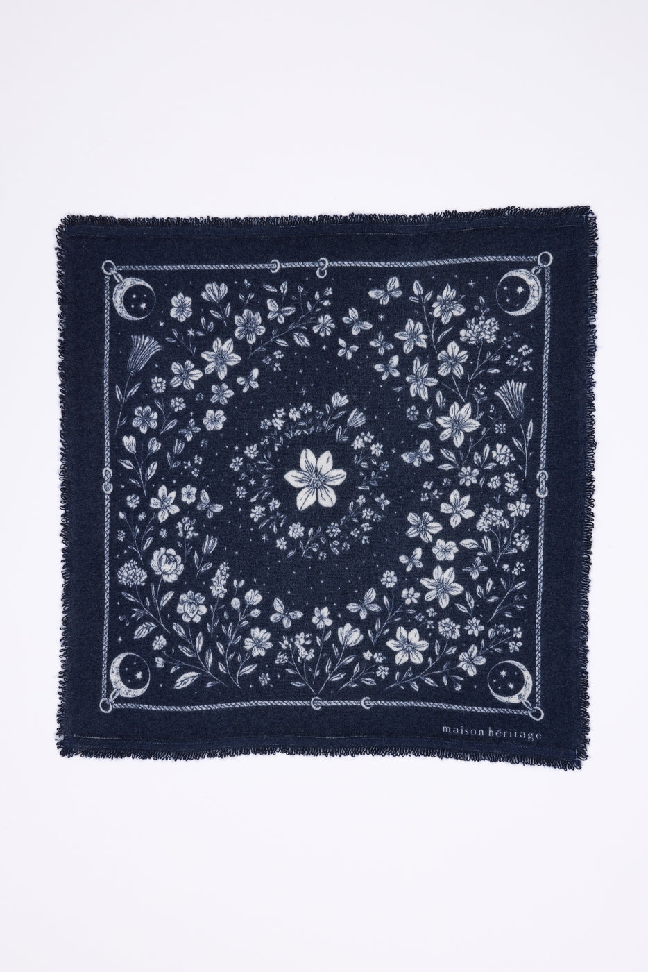 Lille Bandana Jardin De Minuit - Marineblå Hvid - Herre