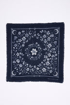 BANDANA/JARDIN DE MINUIT/NAVY/ECOPAPER-M-54*54CM