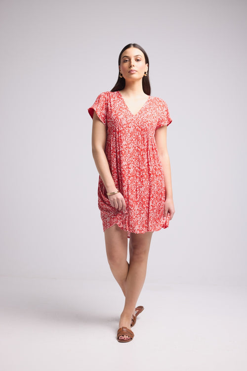 Robe Courte - Jasmine - Rouge