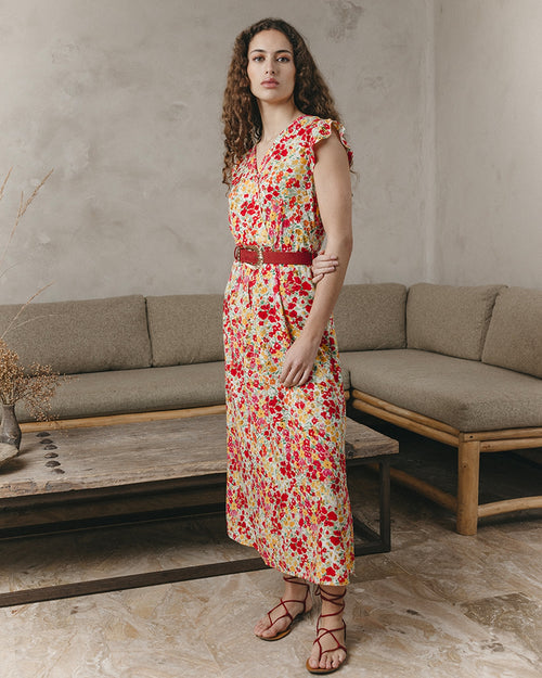 Robe Longue Jasmine Rouge