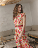 Robe Longue Jasmine Rouge