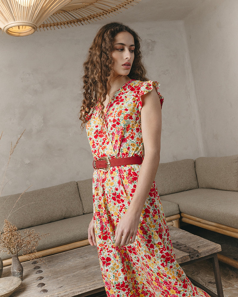 Robe Longue Jasmine Rouge