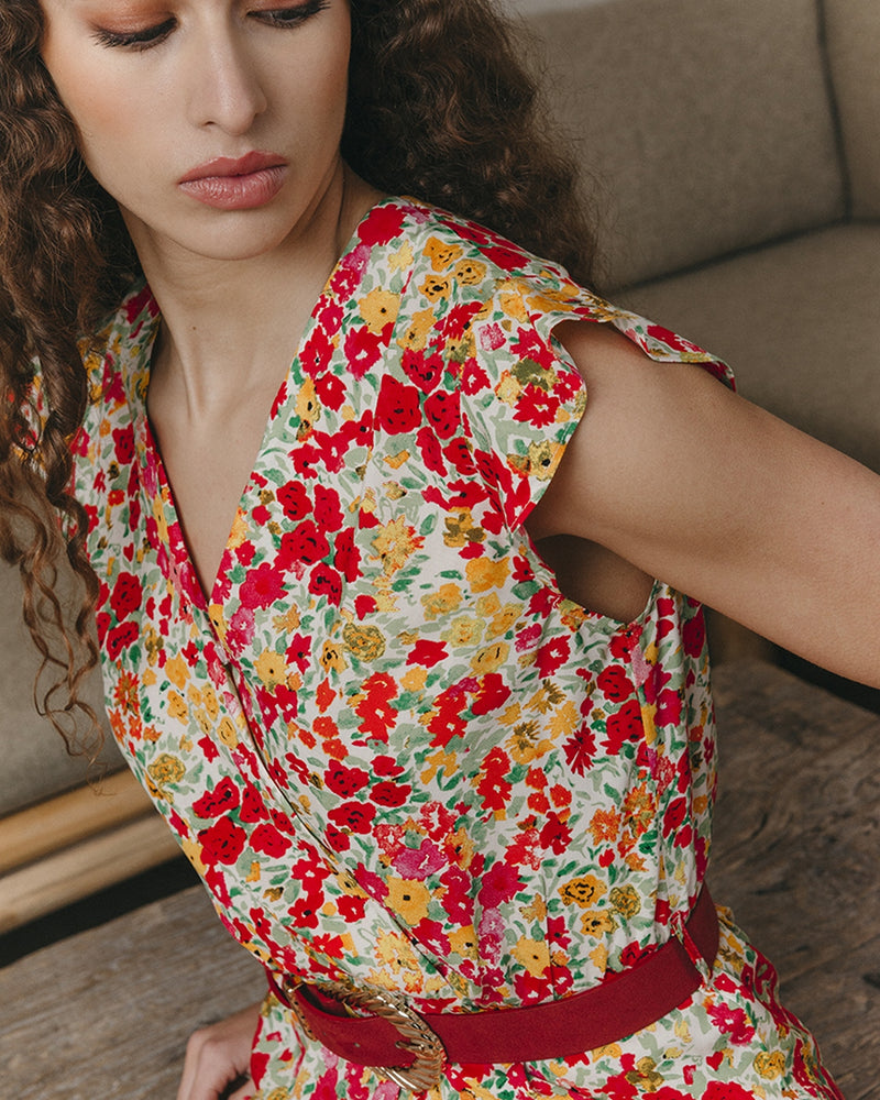 Robe Longue Jasmine Rouge