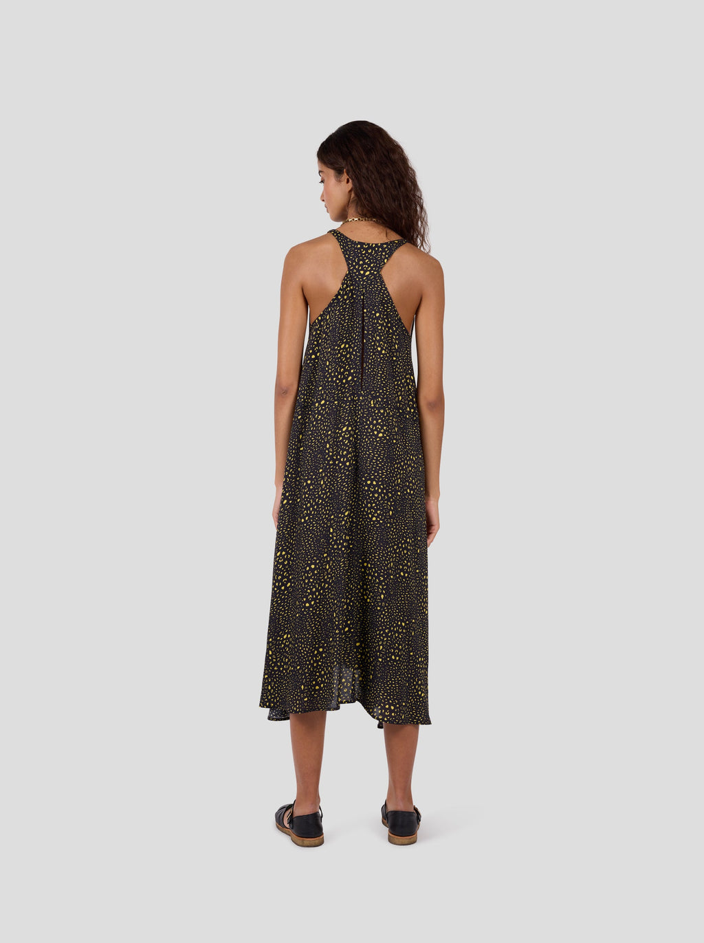 Robe Java À Imprimé Léopard Noir