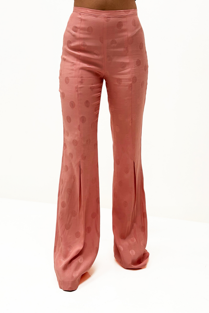 Pantalon Icon Jacquard Café Rose