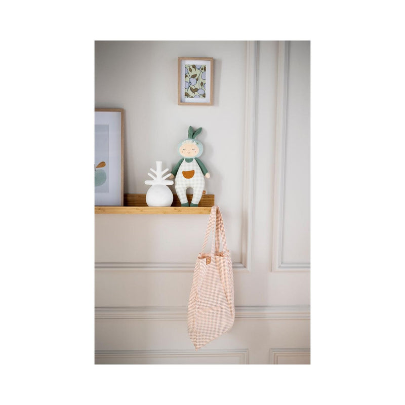 Doudou Jardinier En Coton Vert Tilleul