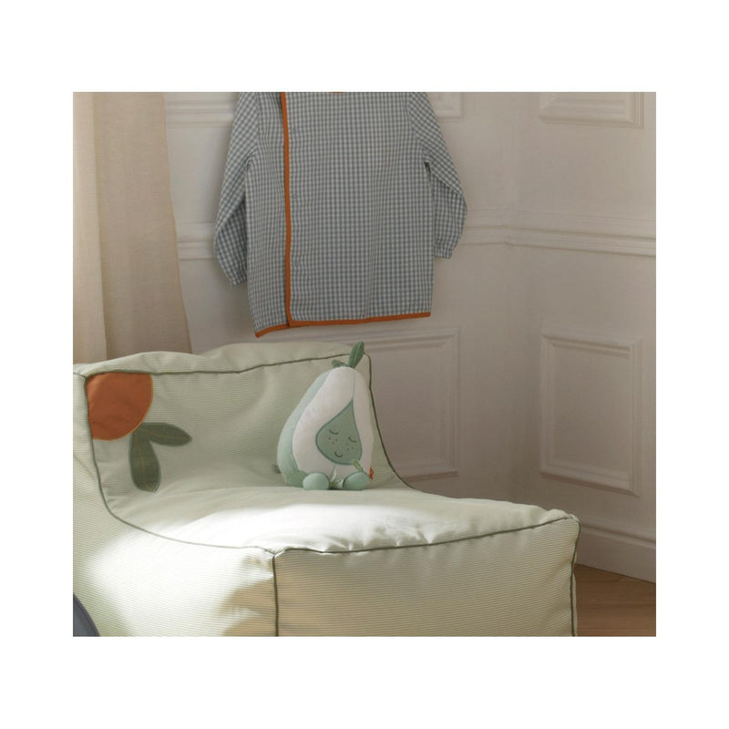 Doudou Poire En Coton Blanc