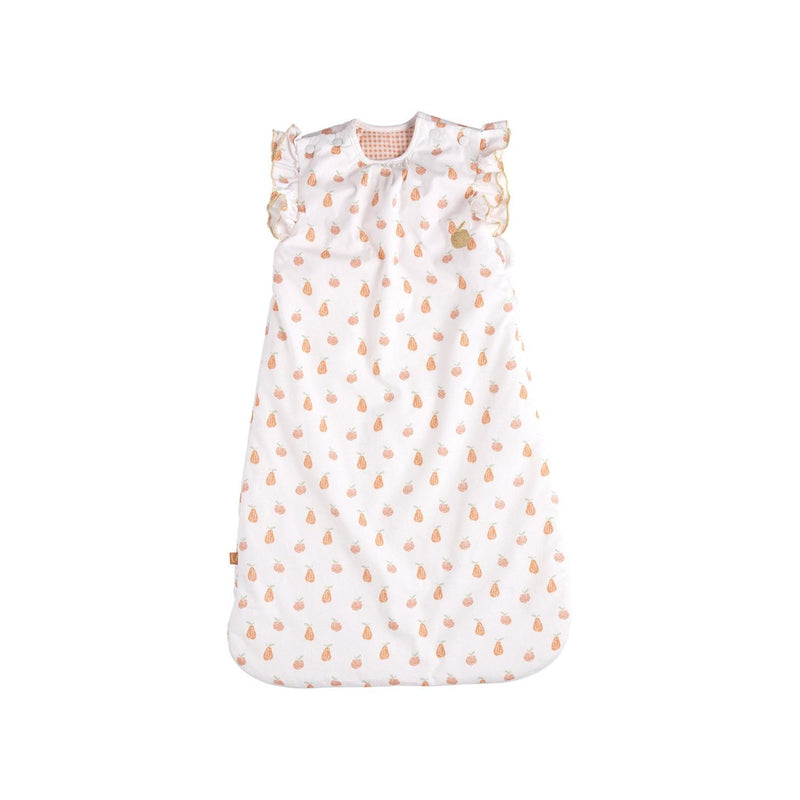 Gigoteuse Ouatinée À Volants 0/6 Mois En Coton Blanc