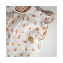 Gigoteuse Ouatinée À Volants 0/6 Mois En Coton Blanc