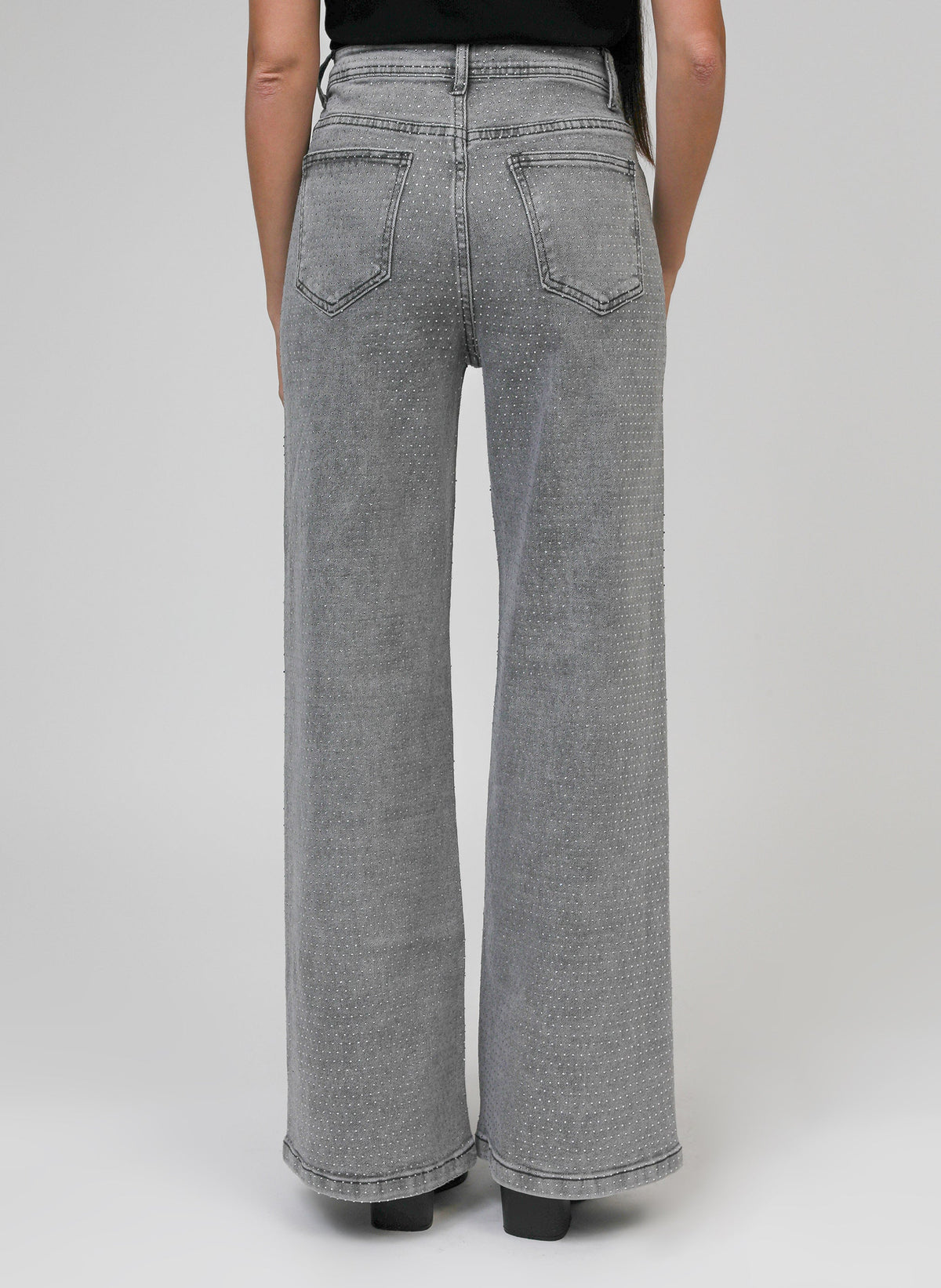 Jean Paillettes Gris
