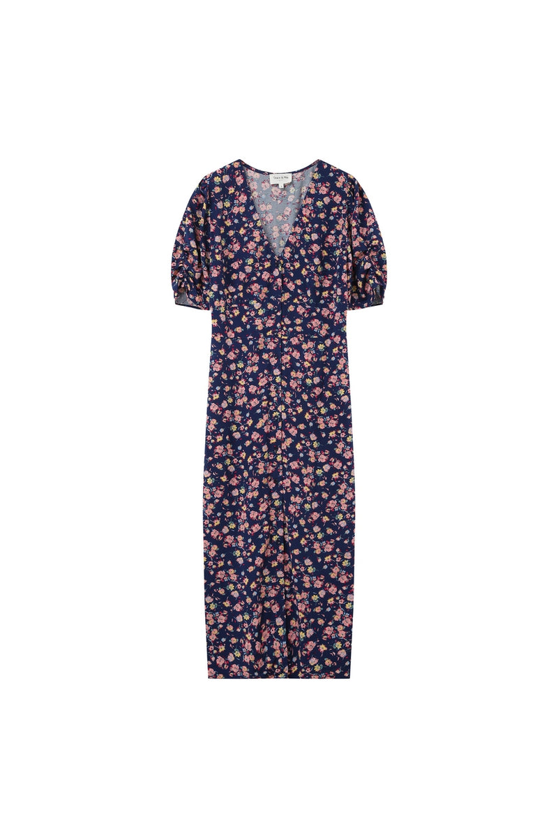 Robe Mi-Longue Jemmapes Marine