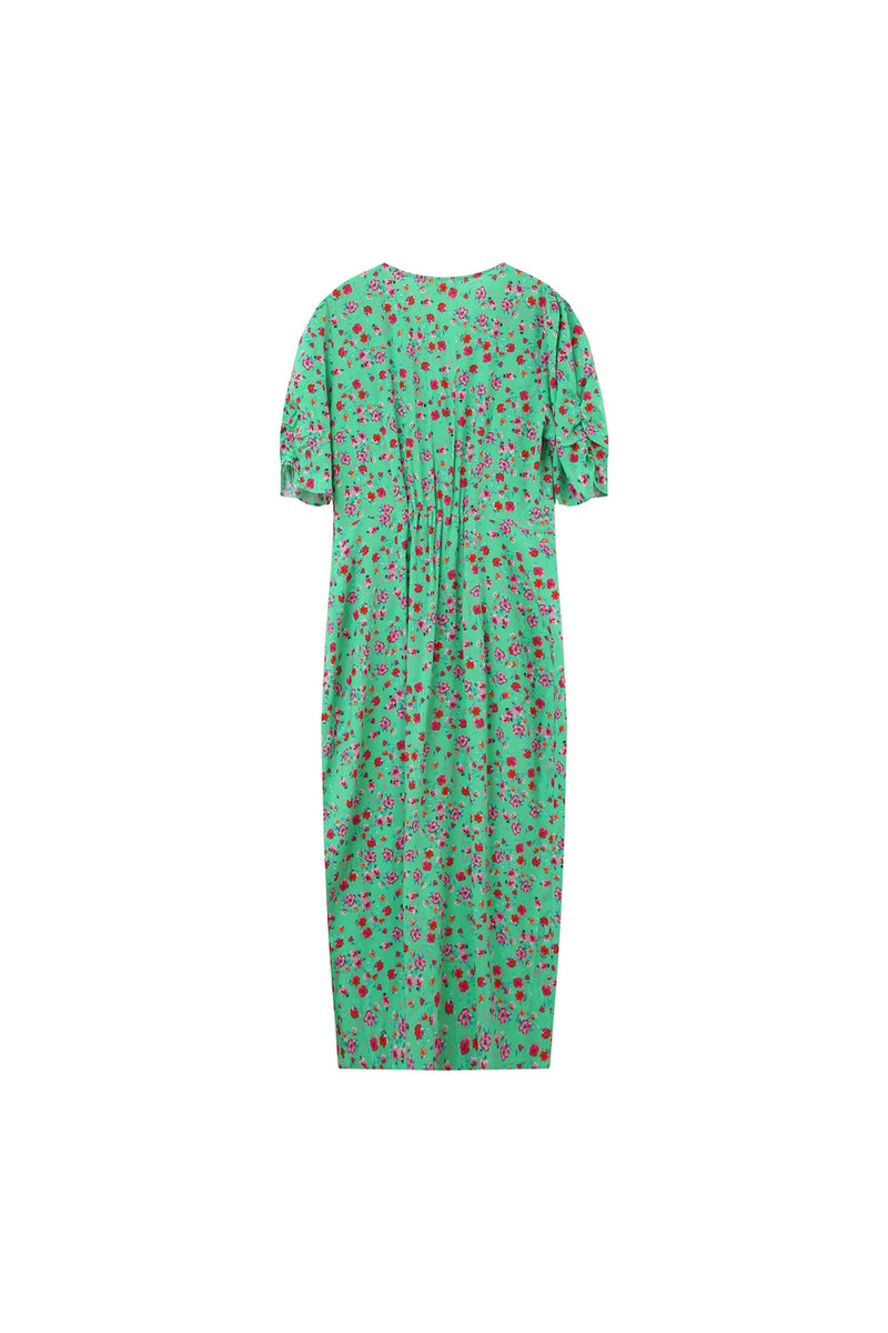 Vestido midi Jemmapes - Verde