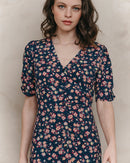 Robe Mi-Longue Jemmapes Marine