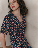 Robe Mi-Longue Jemmapes Marine