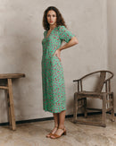 Vestido midi Jemmapes - Verde