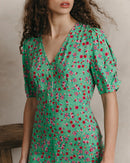 Vestido midi Jemmapes - Verde