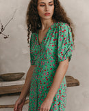 Vestido midi Jemmapes - Verde
