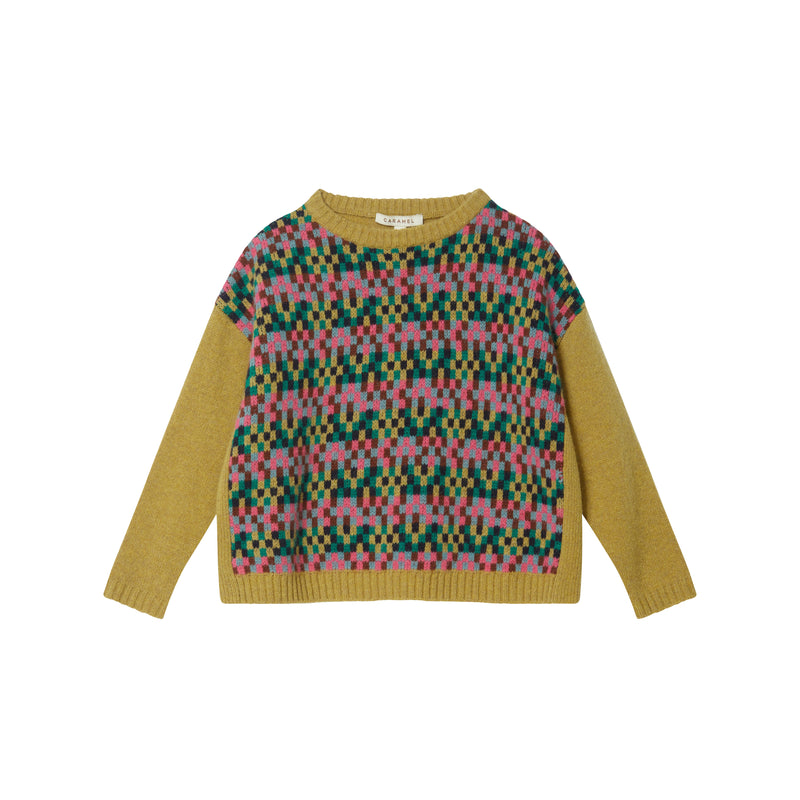 Jersey Jeon Sand Fairisle - Selección Caramelo disponible en amaetc.com, concept store ecológico para niños