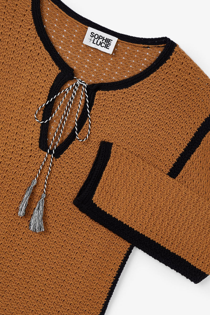 Pull Ibiza Maille Caramel
