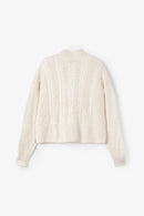 Pull Torsades Maille Écru