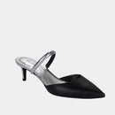 Escarpins Michael Kors Jessa Flex Mule Kitten - Cuir/Métallisé Noir/Argent