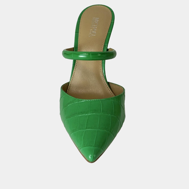 Escarpins Michael Kors Jessa Mule Pump - Cuir Croco Vert