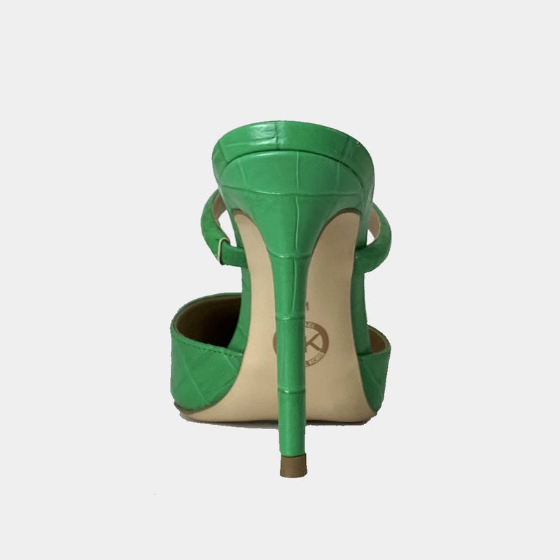 Escarpins Michael Kors Jessa Mule Pump - Cuir Croco Vert