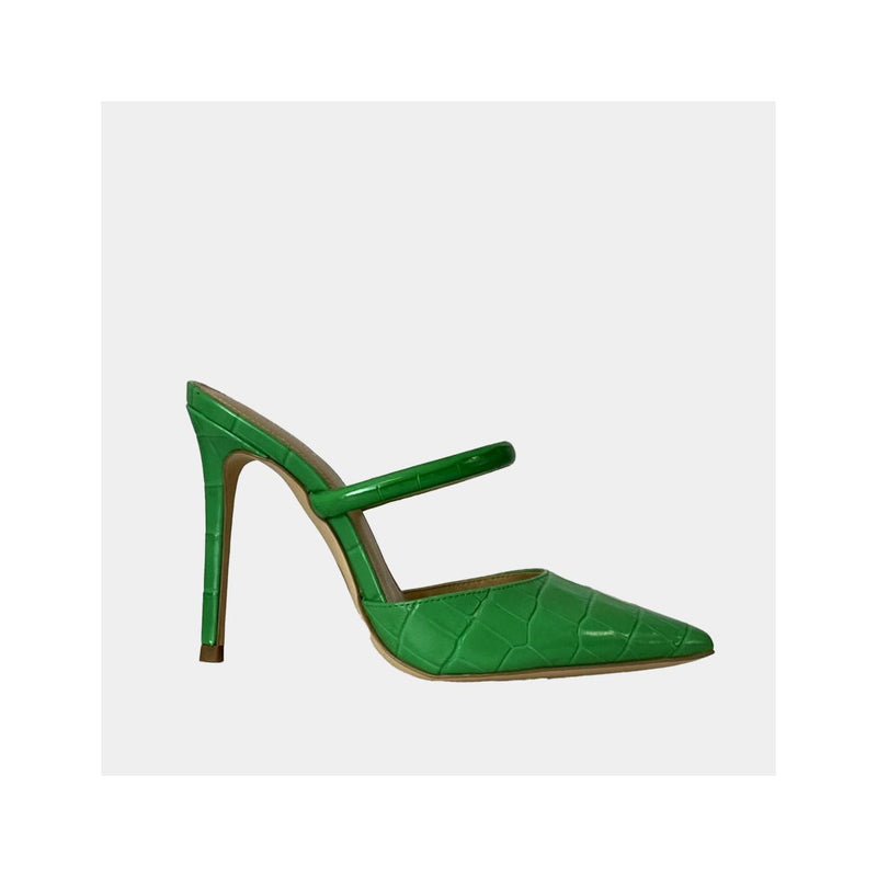 Escarpins Michael Kors Jessa Mule Pump - Cuir Croco Vert