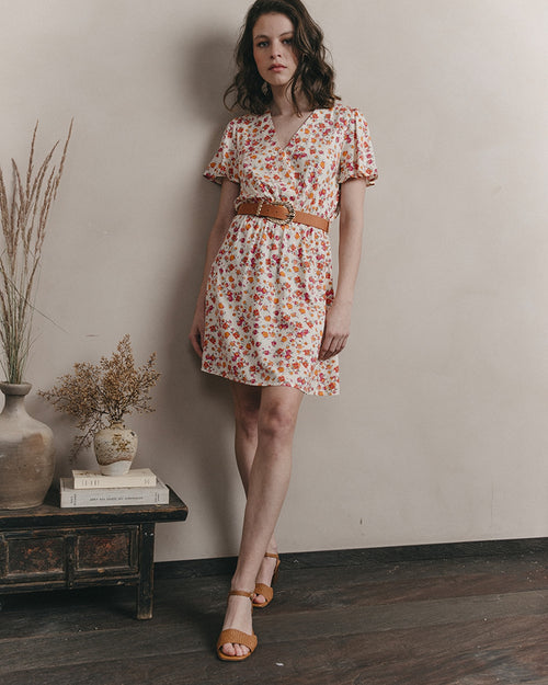 Jessy Short Dress - Beige