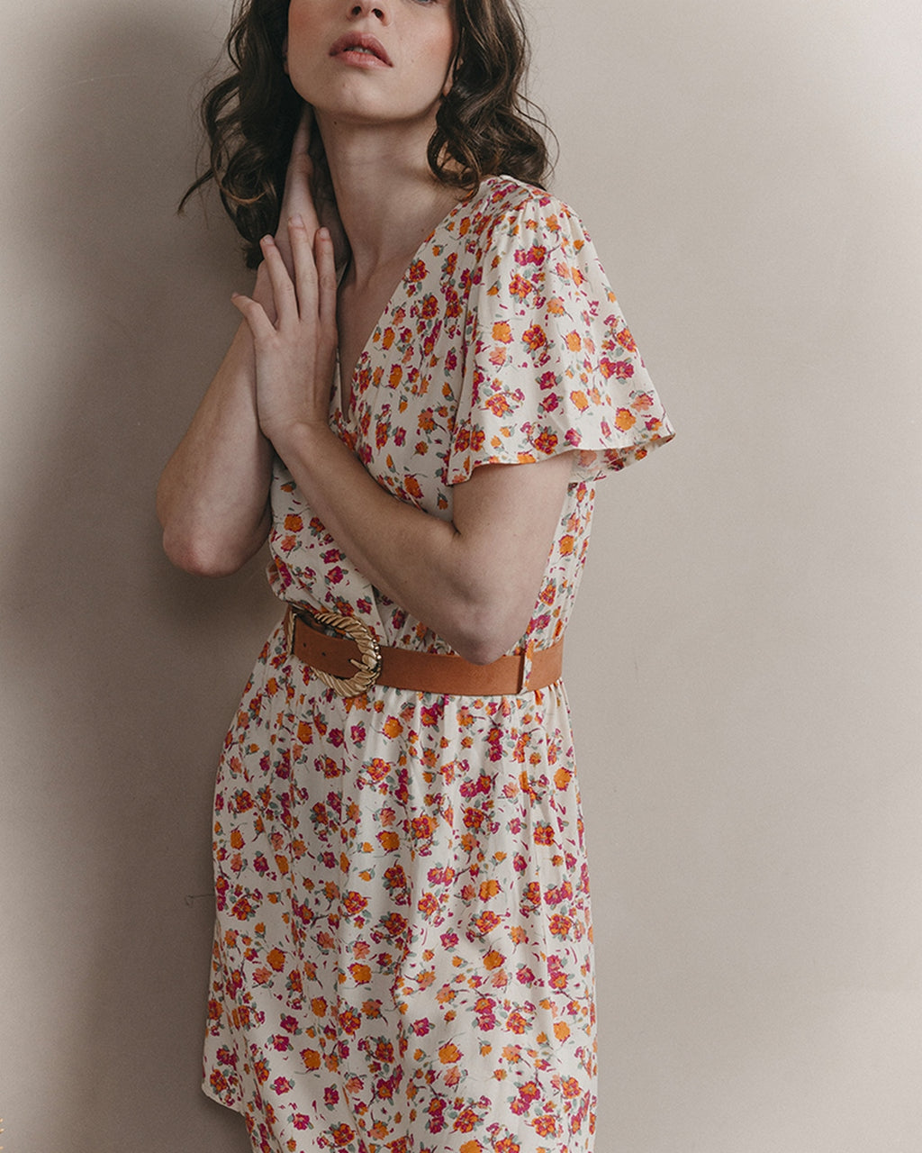 Vestido Corto Jessy - Beige