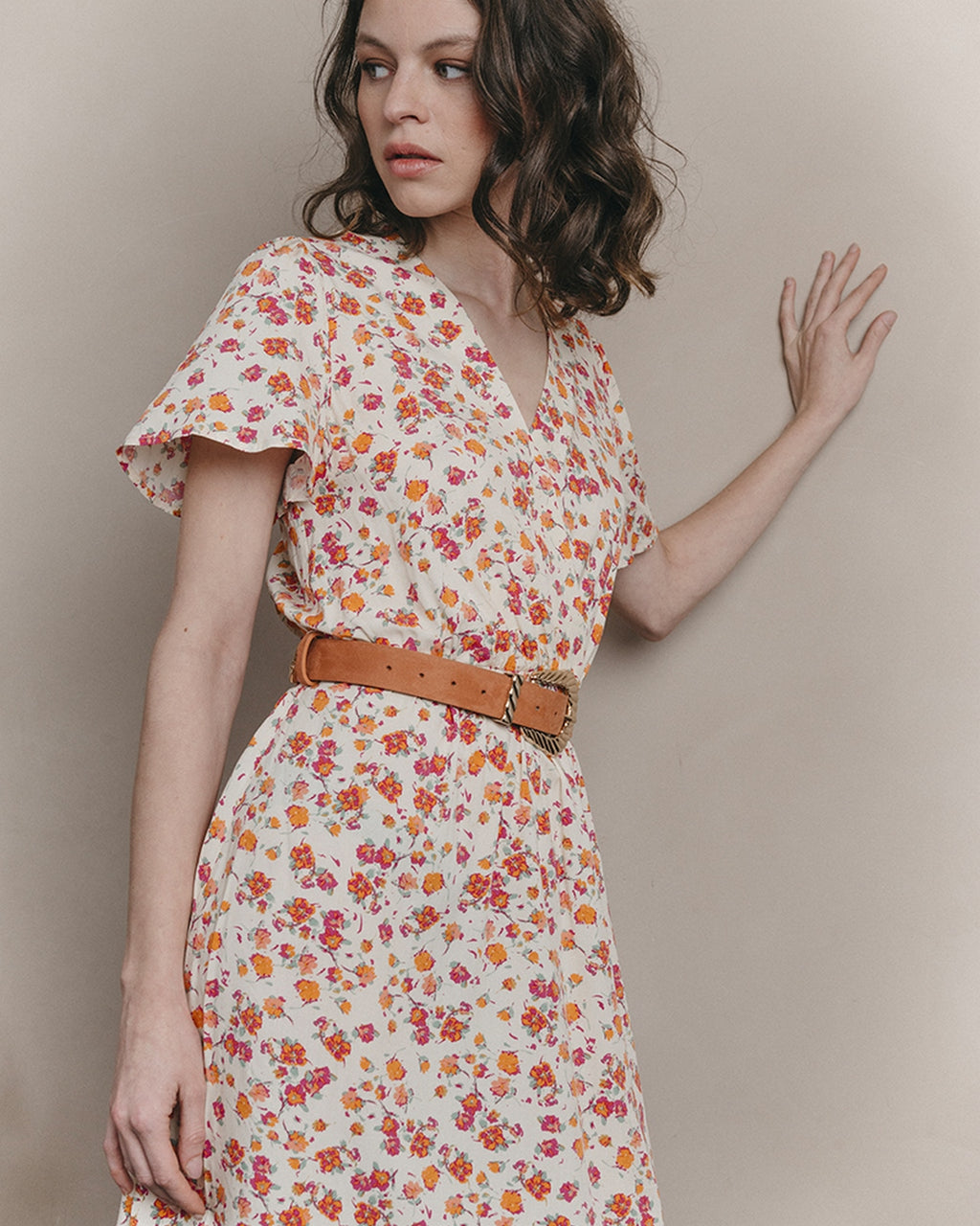 Vestido Corto Jessy - Beige