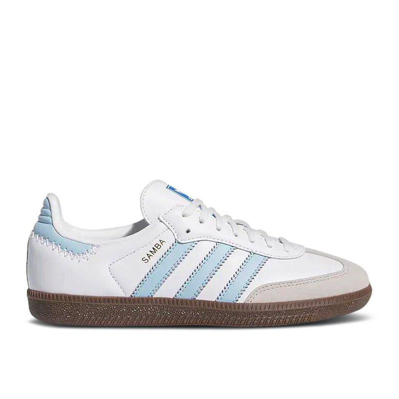 Adidas Samba Og Clear Sky Blue (Gs) - Blanc