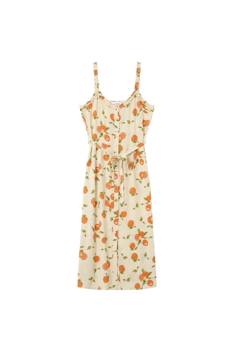 Vestido midi Jillian - Beige