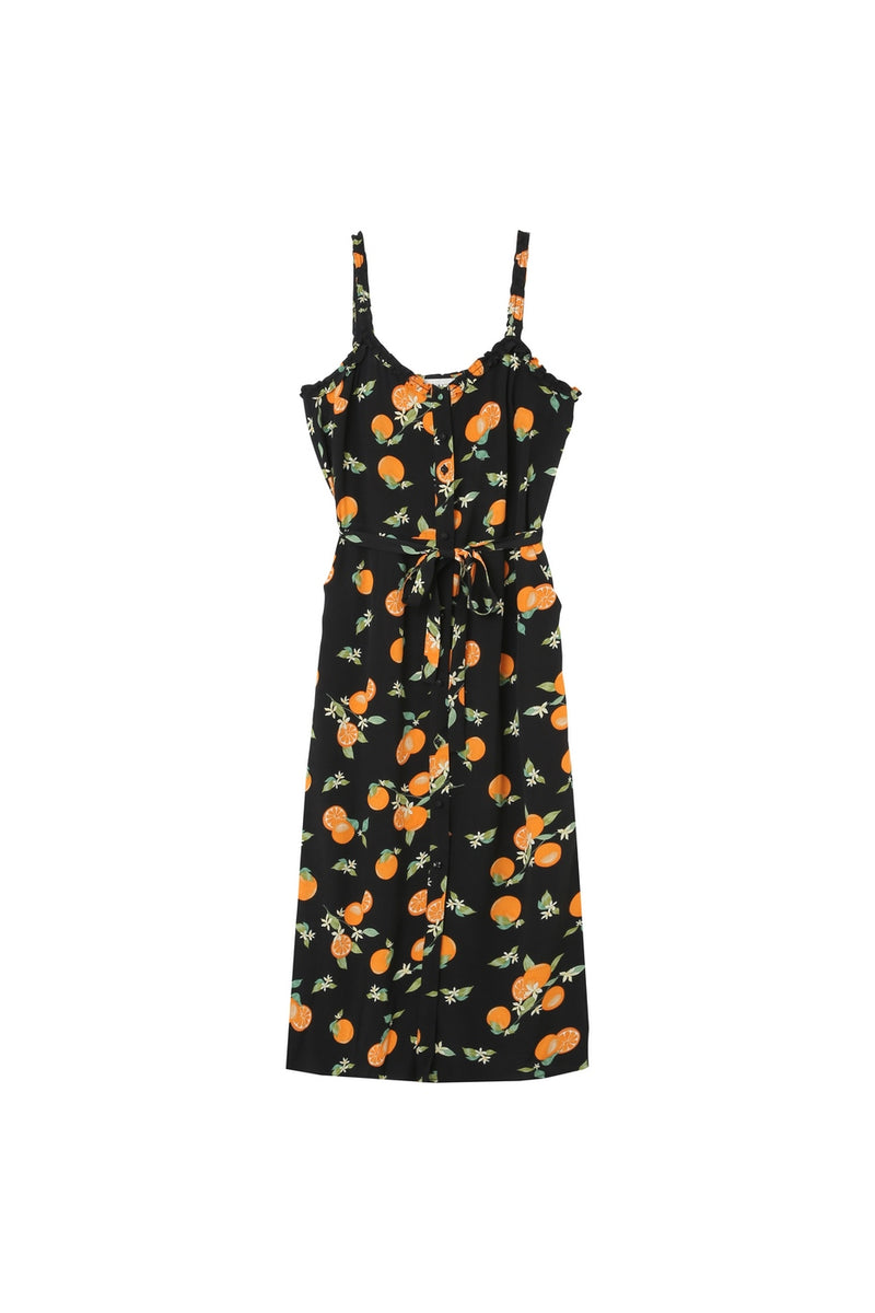 Vestido midi Jillian Negro