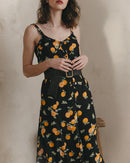 Vestido midi Jillian Negro