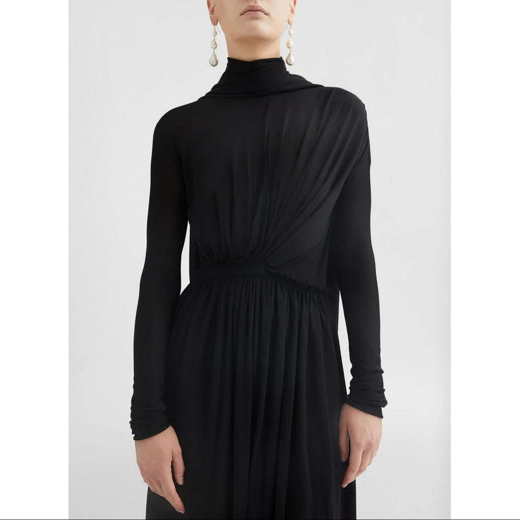 Robe Dress Ls - Black - Femme