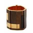 Bracelet Juxtaposition Bracelet - Brown+Gold+Black - Femme