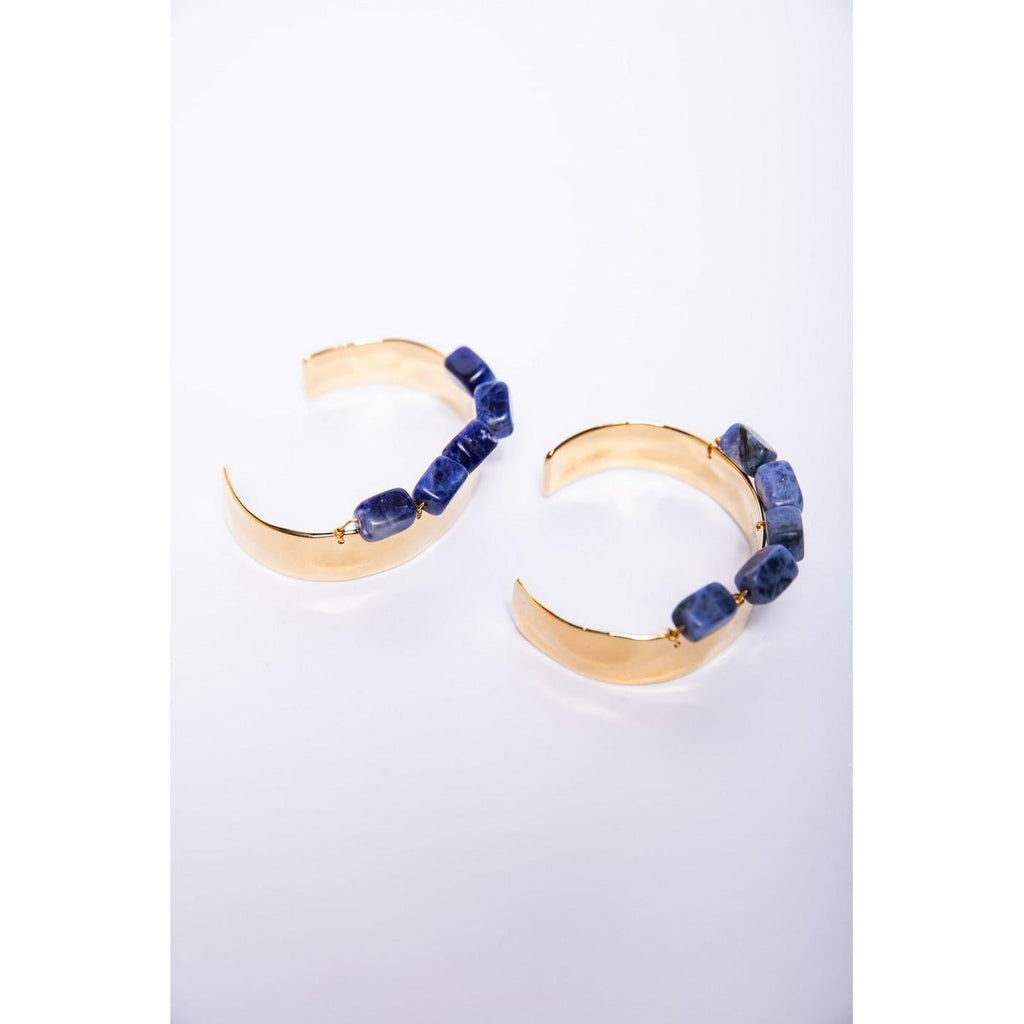 Bracelet Rough Nature Pulsera - Gold+Blue - Mujer