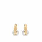 Rough Nature Earrings 4 - Gold+Light Pink - Women