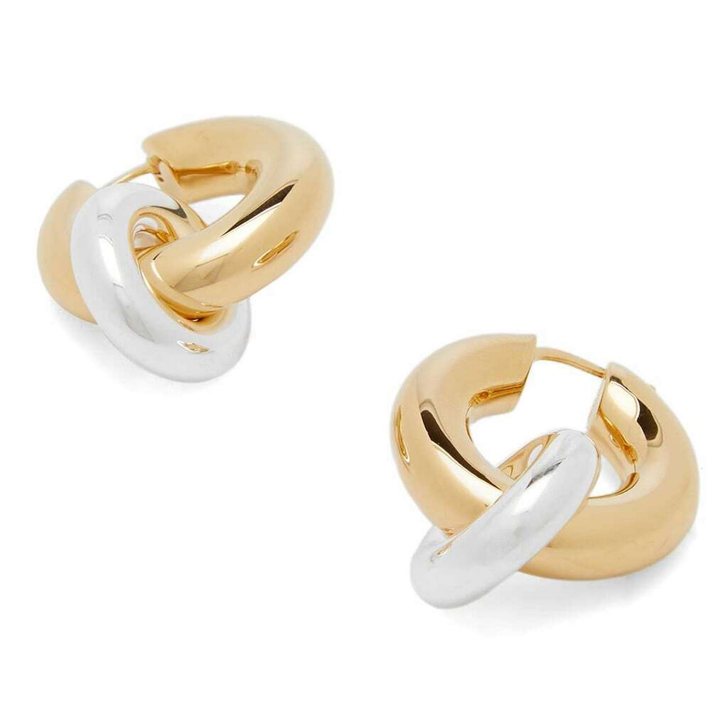 Rough Nature Earrings 4 - Gold+Light Pink - Women