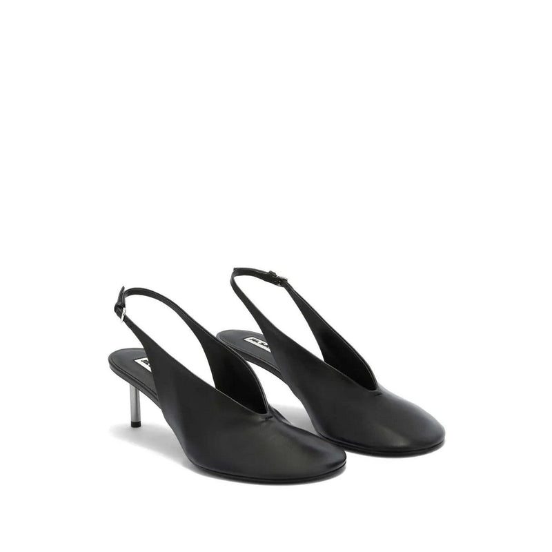 Wedge Lace-Up Shoes - Black - Women