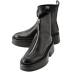 Wedge Boots - Black - Women