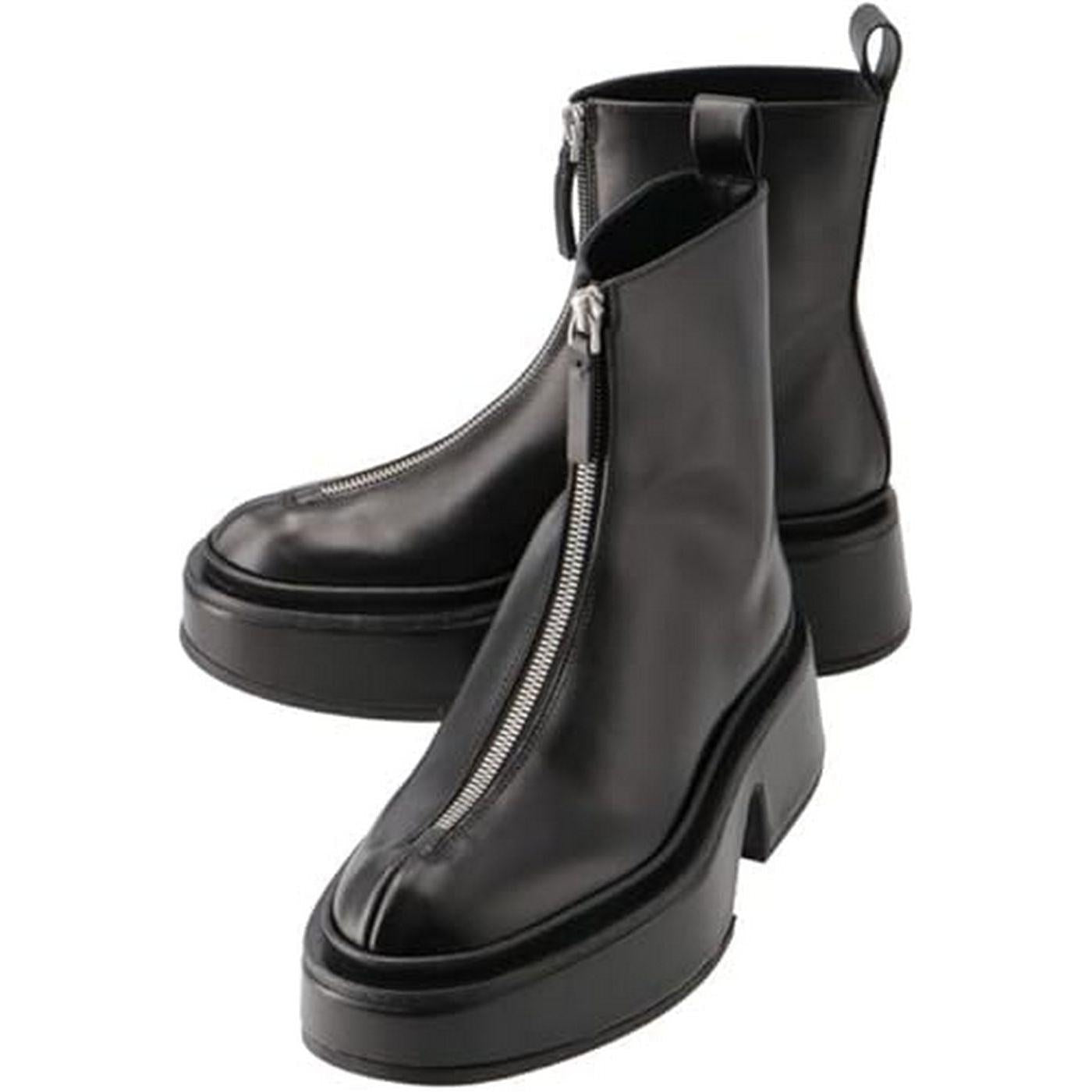 Wedge Boots - Black - Women