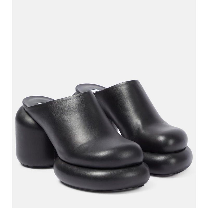 Mule Ballerina Flats - Black - Women