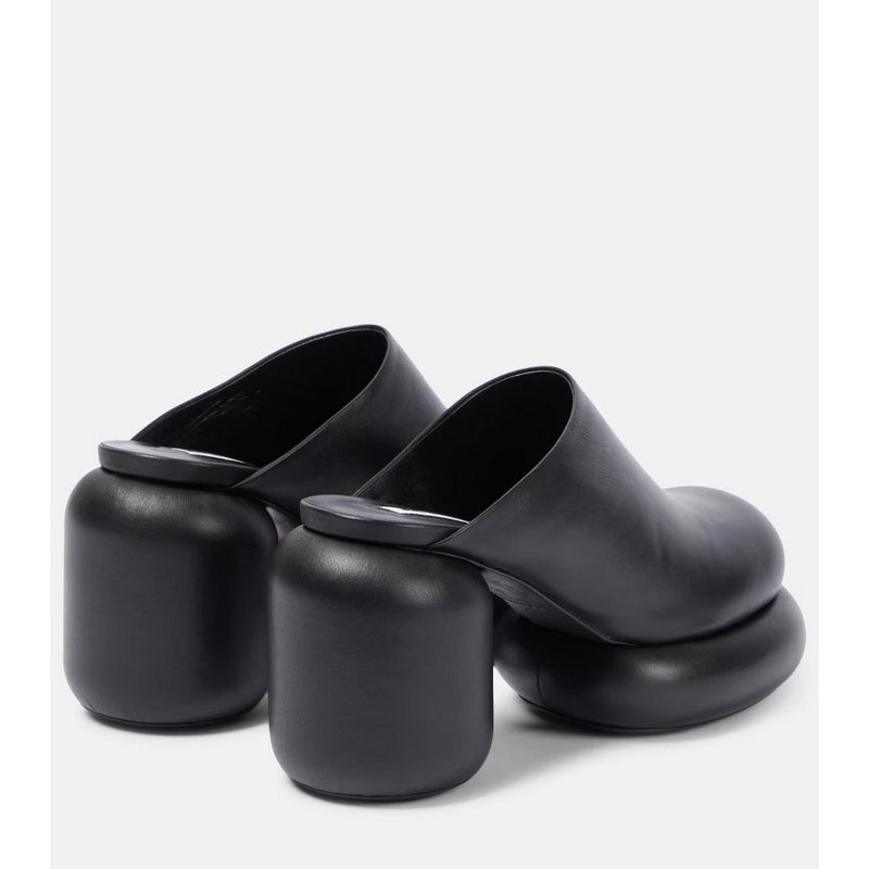 Mule Ballerina Flats - Black - Women