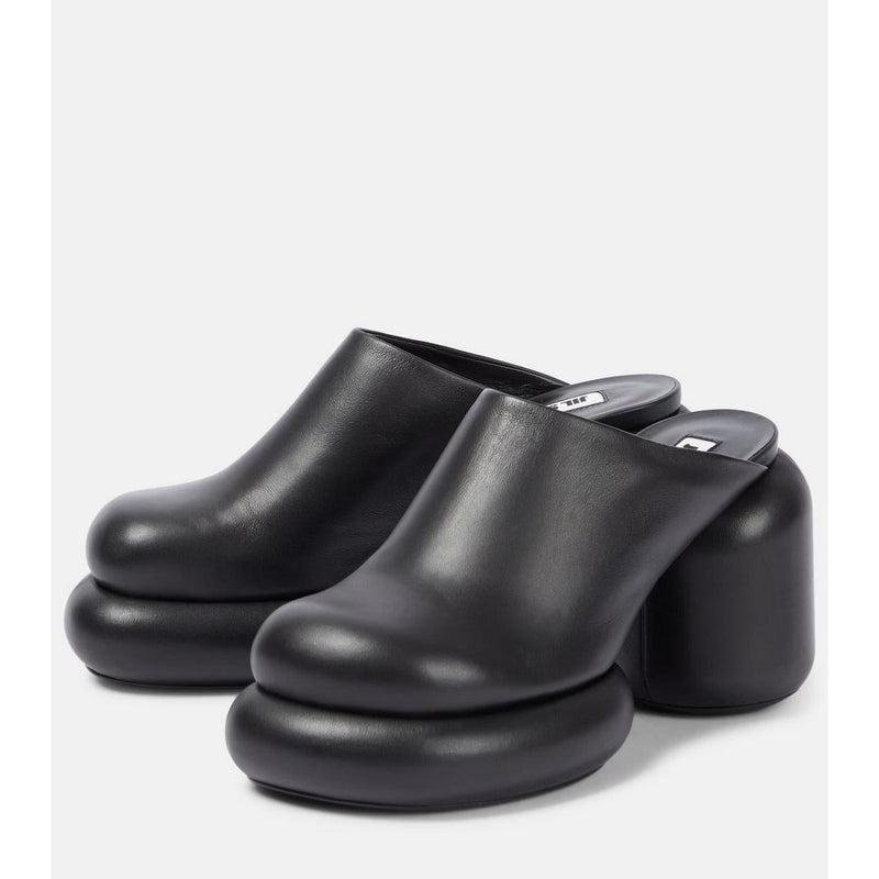 Mule Ballerina Flats - Black - Women