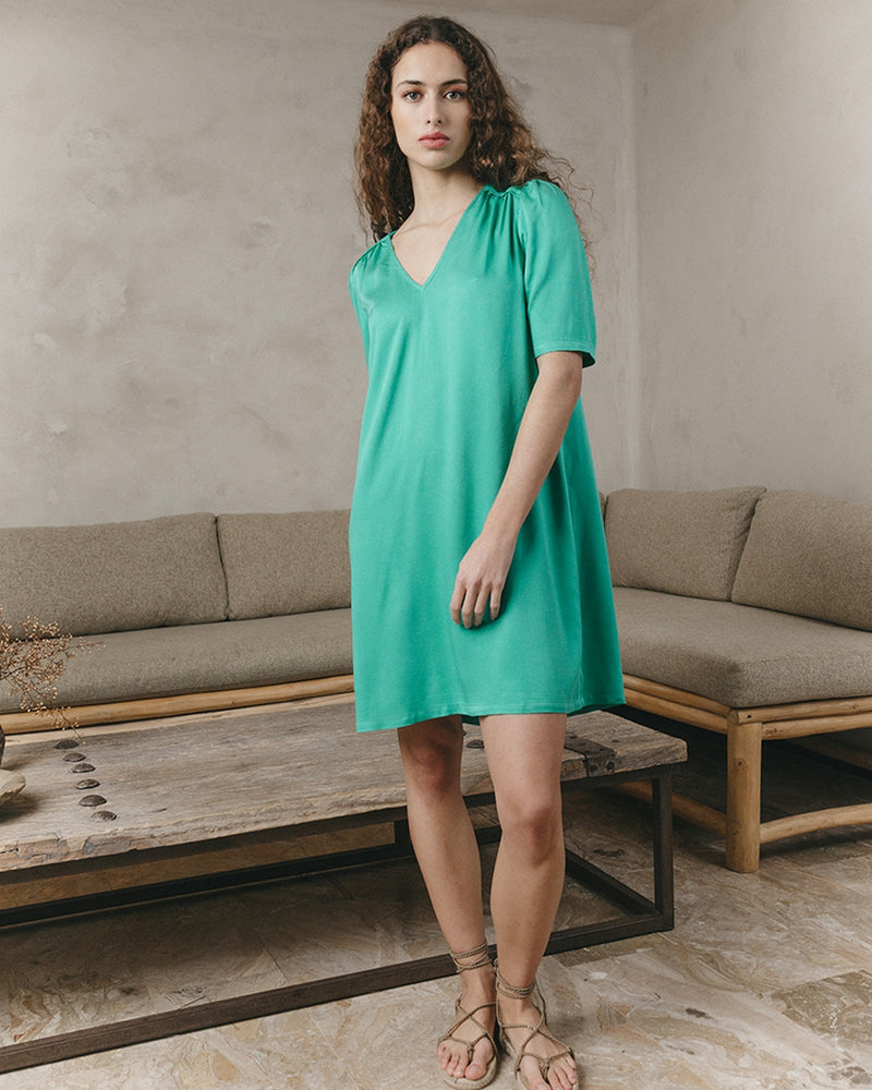 Robe Courte Jinette Vert