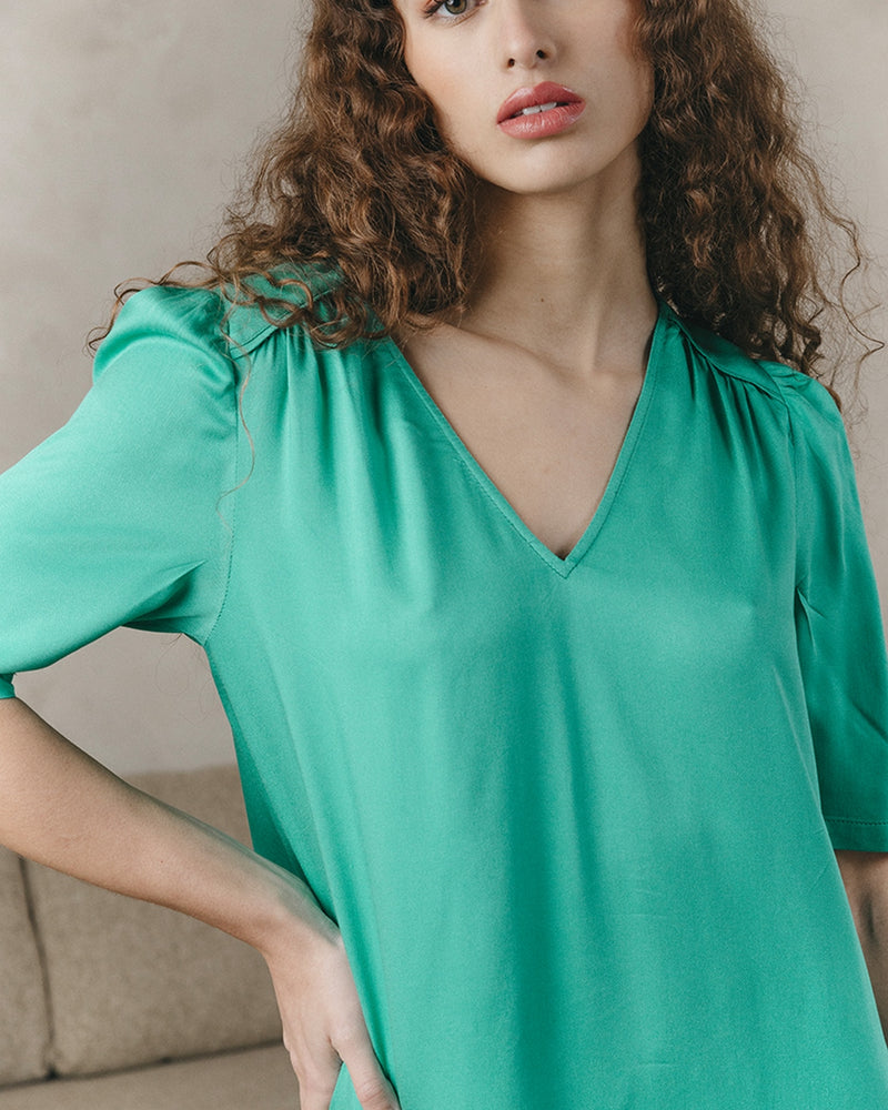 Robe Courte Jinette Vert