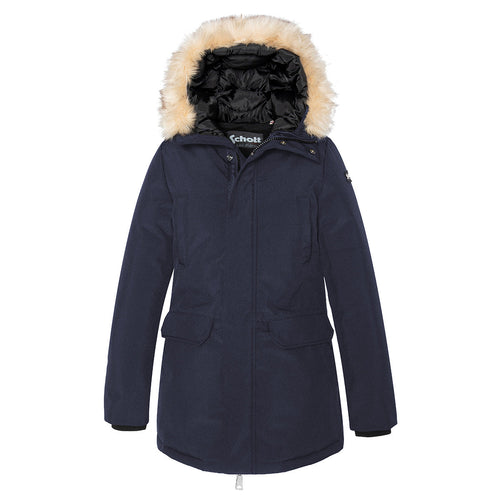 Schott - Parka À Capuche - Bleu Marine