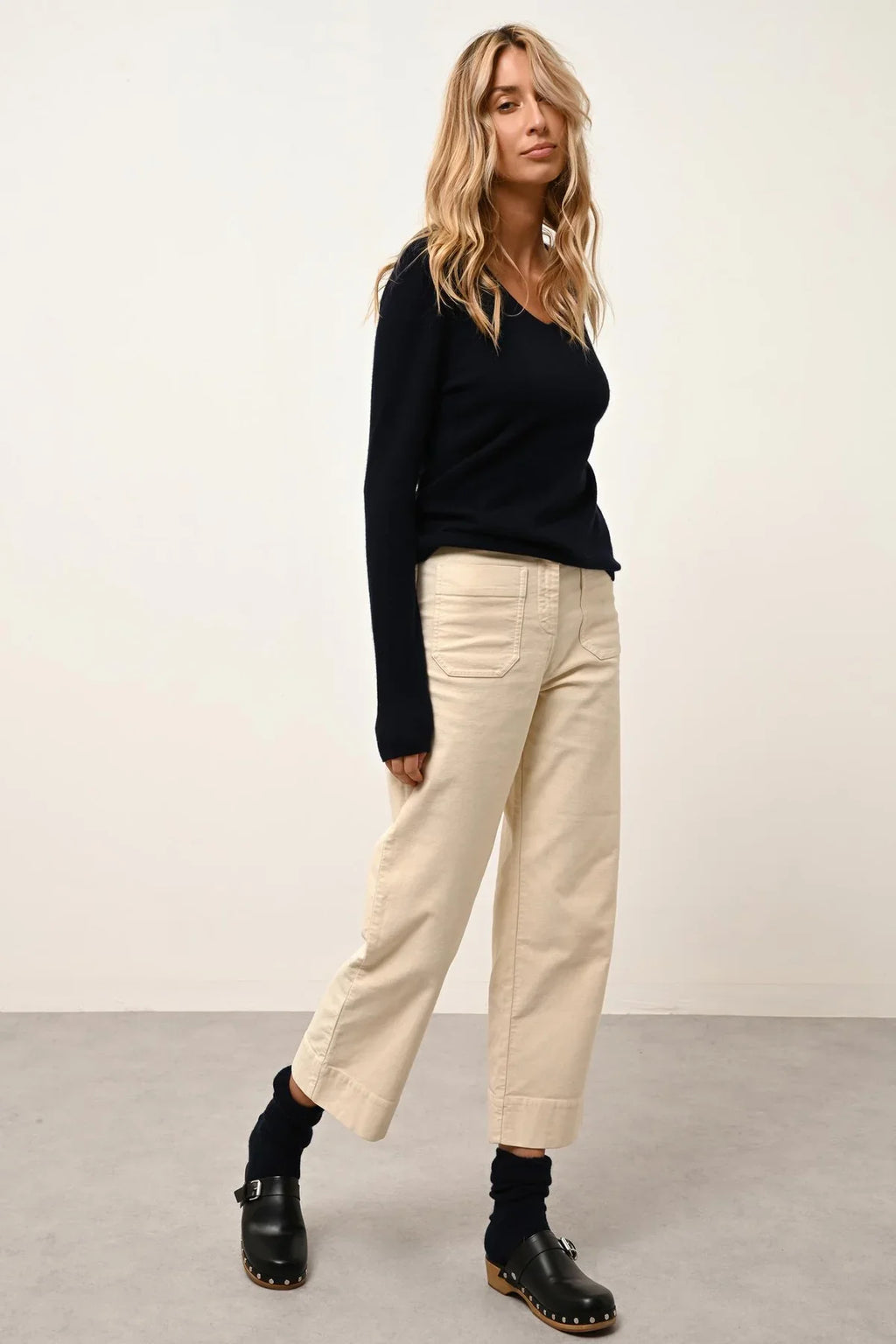 Jersey Cuello en V - Joan - Navy
